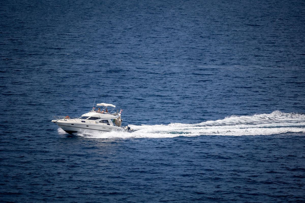 Boat in deep waters